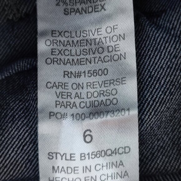 Democracy Jeans women's size 6 ink blue Angie "Ab"Solution Straight leg jeans - Picture 7 of 13